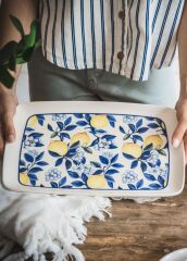 ODORE Dİ LİMONE DİKDÖRTGEN SERVİS TABAK 34X25CM