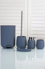 GRİ AKRİLİK 5 PARÇA BANYO SETİ
