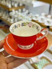 KIRMIZI 6 KİŞİLİK TÜRK KAHVESİ FİNCANI