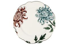 FLEUR BEYAZ TEKLİ SERVİS TABAK 27CM