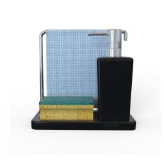 LUNA SİYAH MUTFAK SIVI SABUNLUK