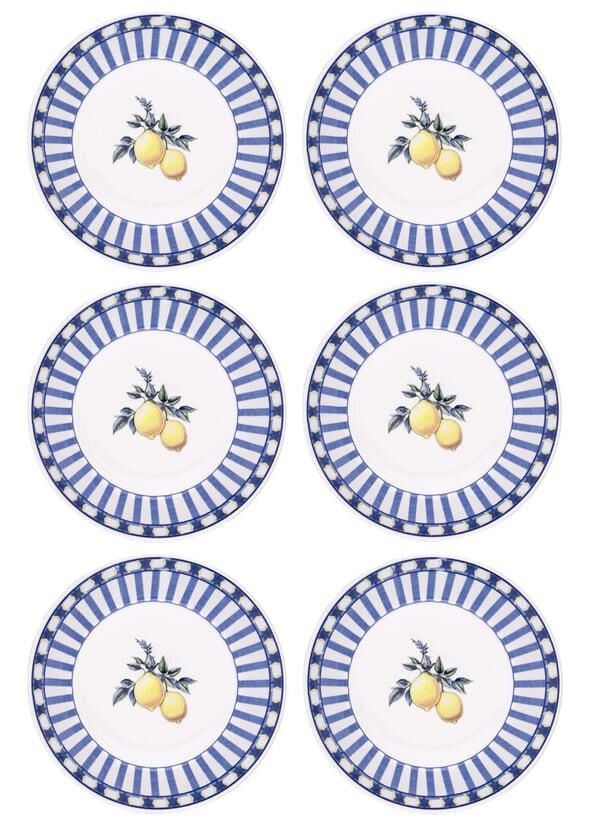 ODORE Dİ LİMONE 6'LI ÇUKUR TABAK 20CM