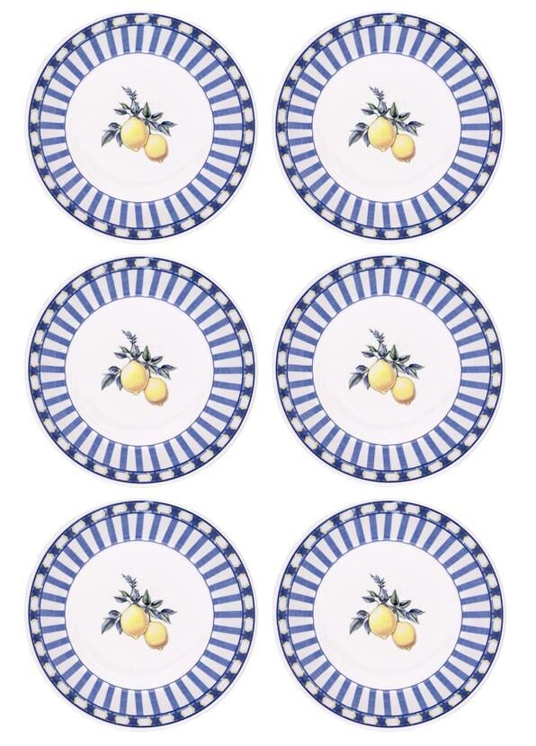 ODORE Dİ LİMONE 6'LI ÇUKUR TABAK 20CM