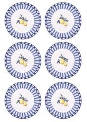 ODORE Dİ LİMONE 6'LI ÇUKUR TABAK 20CM