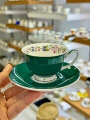 YEŞİL 6 KİŞİLİK TÜRK KAHVESİ FİNCANI