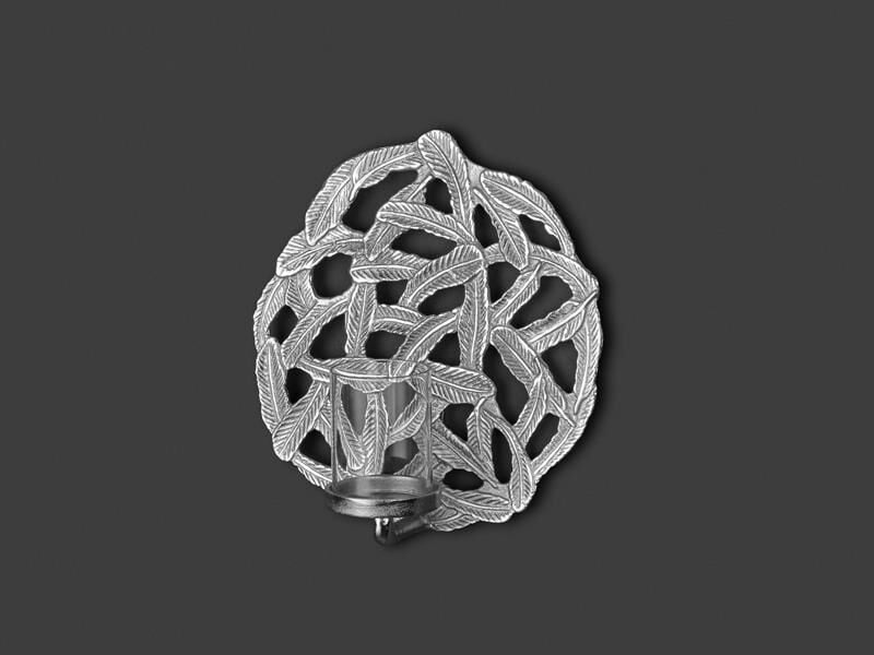 GÜMÜŞ TÜY DEKOR/MUMLUK 30CM