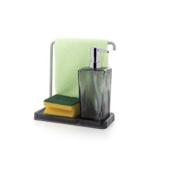 LUNA ŞEFFAF SİYAH MUTFAK SIVI SABUNLUK