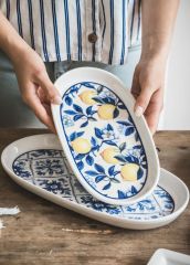 ODORE Dİ LİMONE 2'Lİ OVAL SERVİS TABAK 26CM