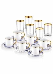 DAINTY 6 KİŞİLİK FİNCAN&BARDAK SETİ