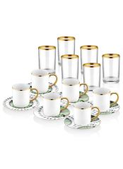 DAINTY 6 KİŞİLİK FİNCAN&BARDAK SETİ