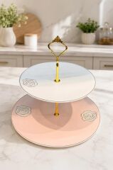 ROZSA PEMBE KATLI İKRAMLIK