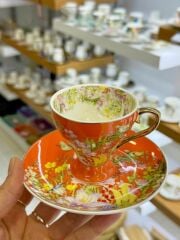 RENKLİ 4 KİŞİLİK TÜRK KAHVESİ FİNCANI