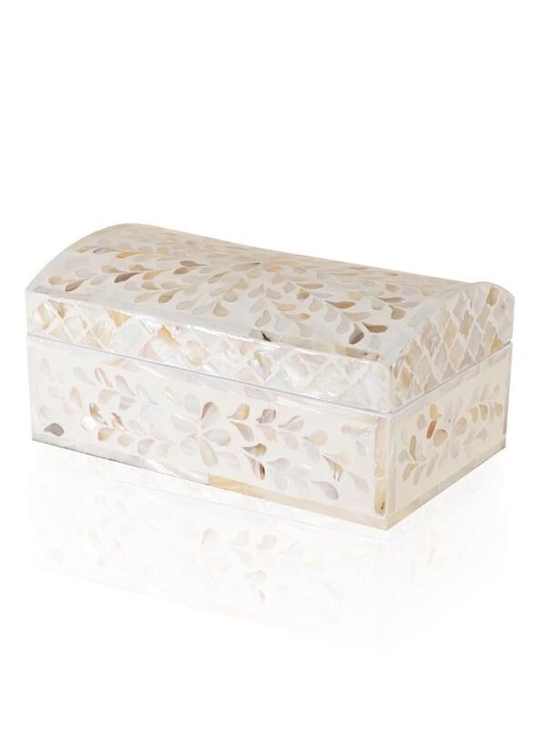 SEDEF DEKORATİF DİKDÖRTGEN KUTU 25X15X12CM