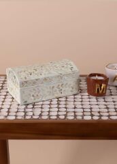 SEDEF DEKORATİF DİKDÖRTGEN KUTU 25X15X12CM