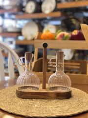 AKASYA CAM 2'Lİ YAĞDANLIK SETİ