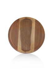 NATURA AKASYA AYAKLI SERVİS TABAK 20X6CM