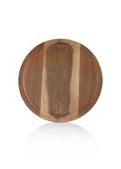 NATURA AKASYA AYAKLI SERVİS TABAK 20X6CM