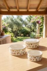 PETIT FLEUR COLLECTION EMAYE 3'LÜ SAKLAMA KABI