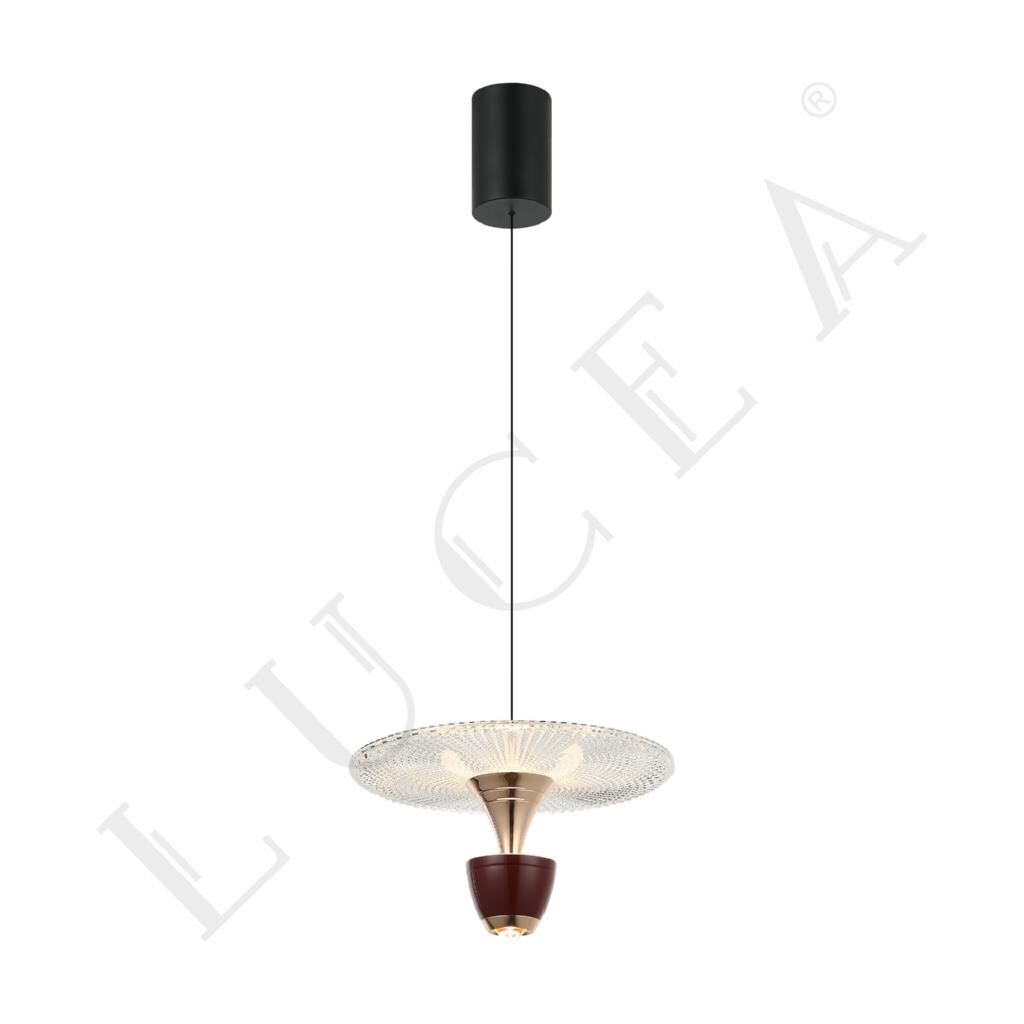 RABITA 04 BORDO LEDLİ SARKIT AVİZE 3000K