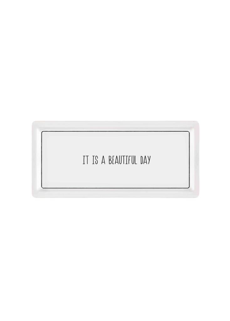 DAILY TUNES DİKDÖRTGEN TABAK 35X16CM