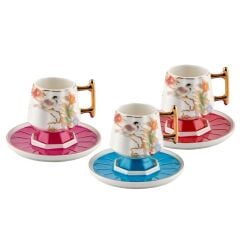 MİX AYAKLI 6 KİŞİLİK TÜRK KAHVESİ FİNCANI