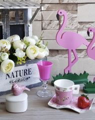 VİCTORİA OPAK PEMBE KAHVE YANI BARDAK