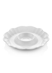 GRANDE BEYAZ BÖLMELİ SERVİS TABAK 39CM