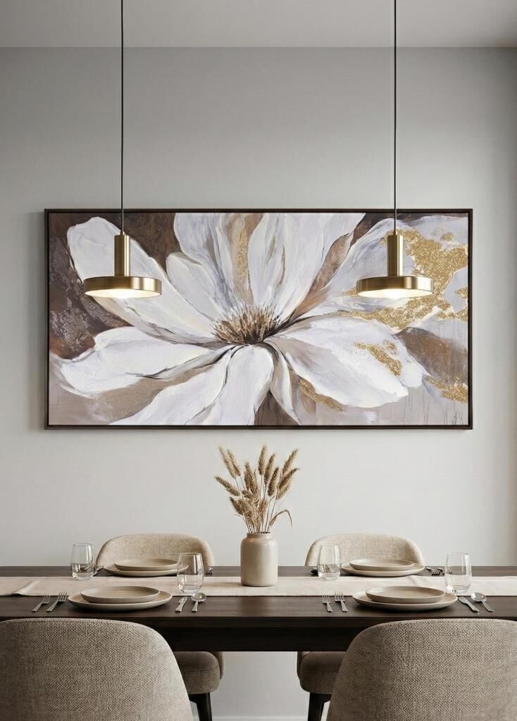 FLORAL KANVAS TABLO 140X70CM