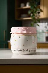 MADE WITH LOVE SİLİKON KAPAKLI KAVANOZ 300ML