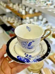 PAULINA MAVİ 6 KİŞİLİK TÜRK KAHVESİ FİNCANI DESEN1