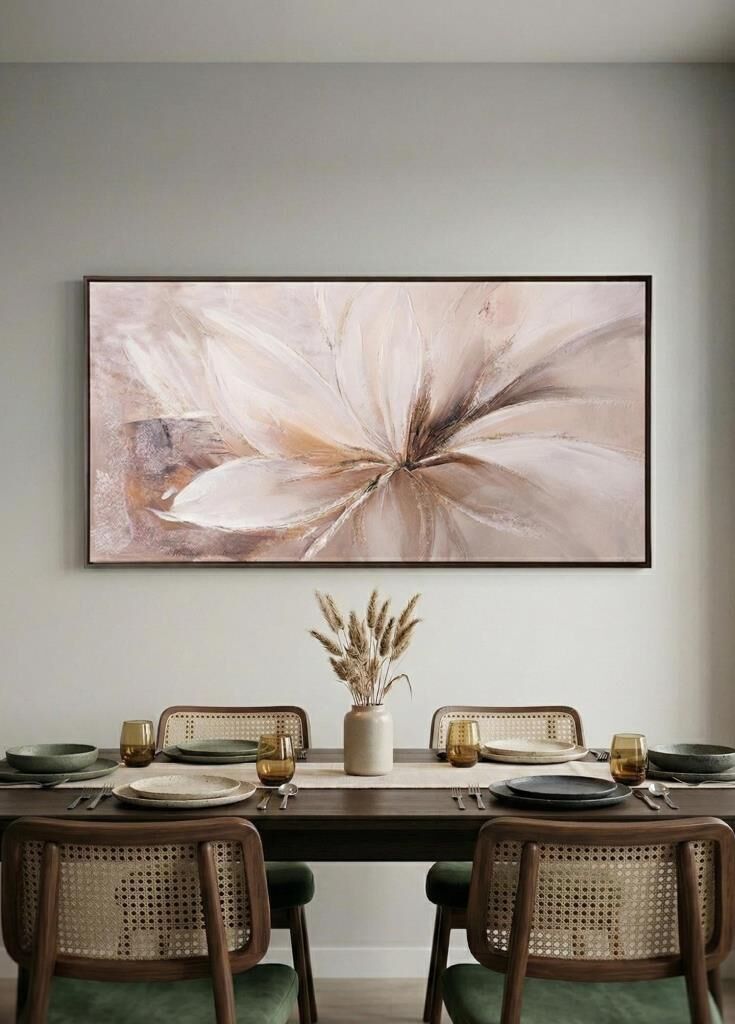 FLORAL KANVAS TABLO 140X70CM