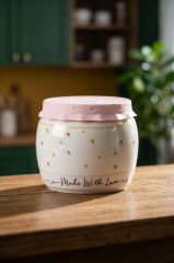 MADE WITH LOVE SİLİKON KAPAKLI KAVANOZ 750ML