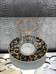 PORIO LEOPAR DESENLİ 1 KİŞİLİK ÇAY SETİ