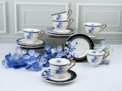 PAULINA MAVİ 6 KİŞİLİK TÜRK KAHVESİ FİNCANI DESEN3