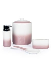 BEYAZ ROSE 4'LÜ BANYO SETİ