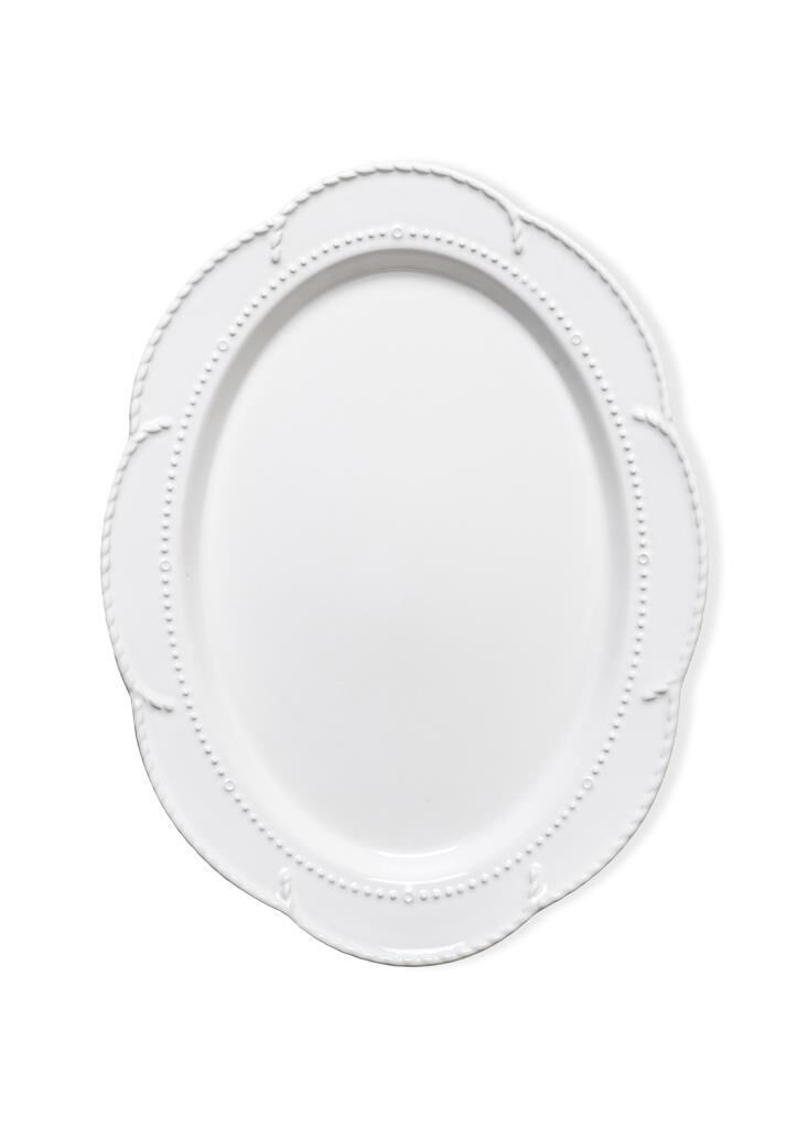 GRANDE BEYAZ SERVİS TABAK 41X31CM
