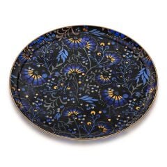 LİYANA MAT ALTIN CAM TEPSİ