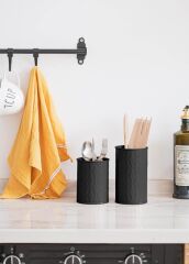 PRİZMA SİYAH KAŞIKLIK 17X11CM