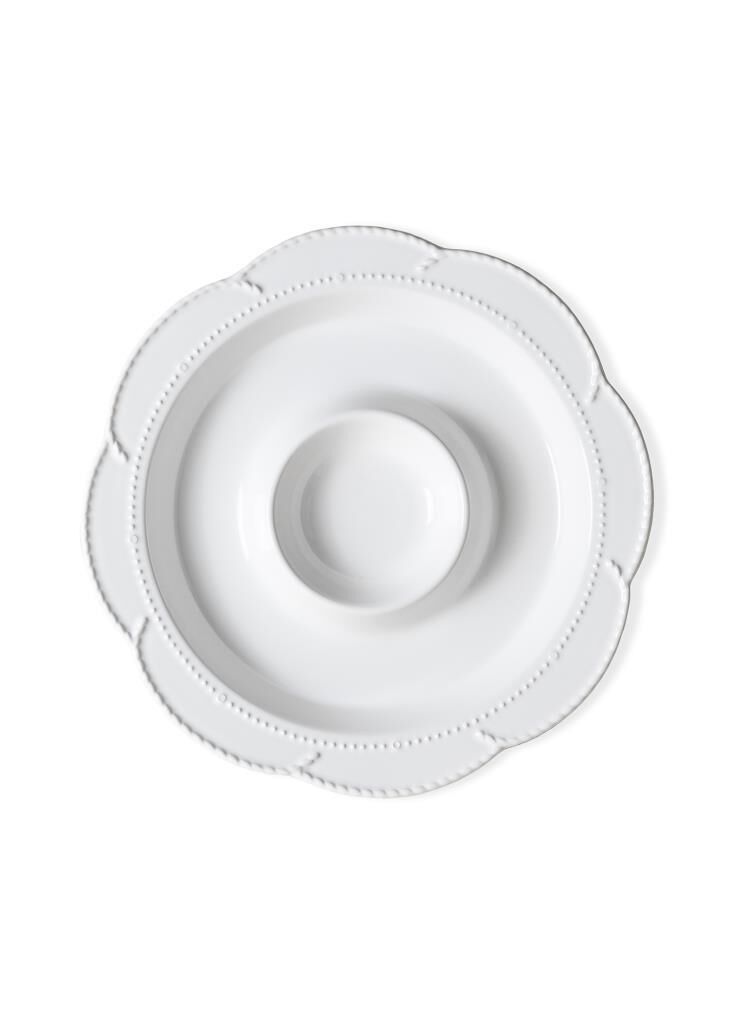 GRANDE BEYAZ BÖLMELİ SERVİS TABAK 39CM
