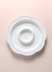 GRANDE BEYAZ BÖLMELİ SERVİS TABAK 39CM