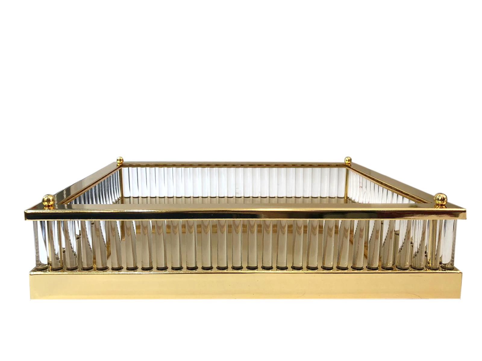 ALTIN KRİSTAL ÇUBUK TEPSİ 40cm