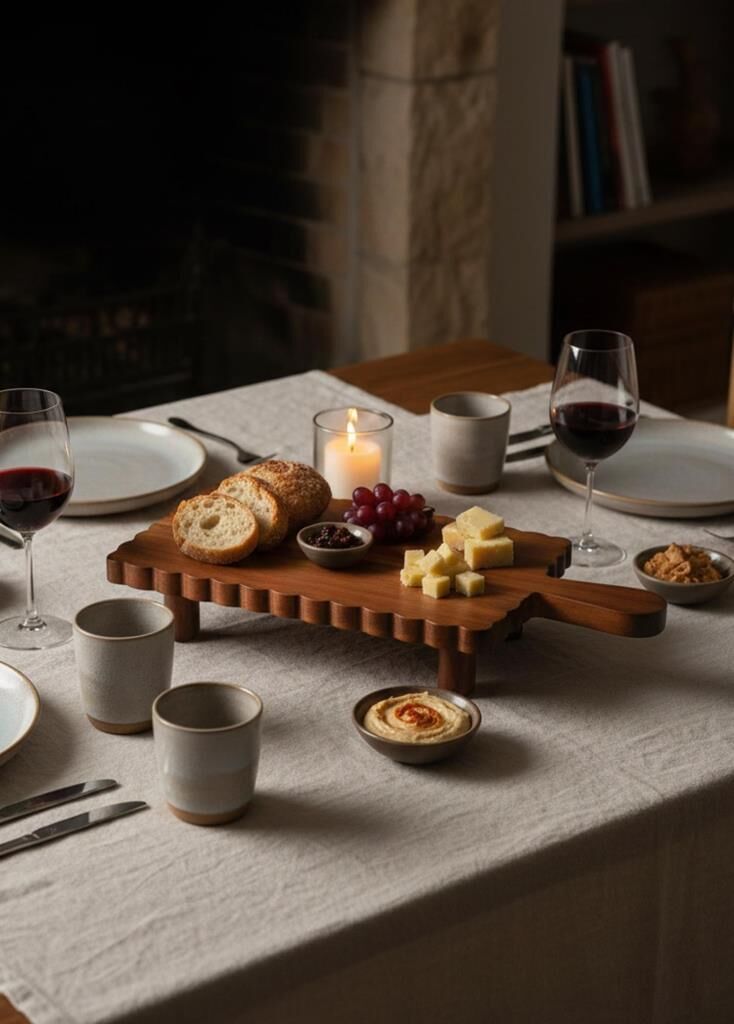 NATURA AKASYA AYAKLI SERVİS/SUNUM 38X20X6CM