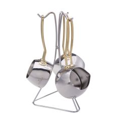 ZEYNA GOLD 3'LÜ CEZVE SETİ