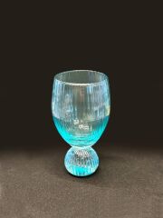 TURKUAZ AYAKLI TEKLİ KRİSTAL CAM BARDAK 200ML