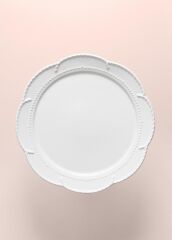 GRANDE BEYAZ AYAKLI SERVİS TABAK 32X12CM