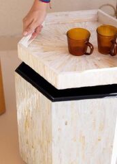 SEDEF YAN TABURE/SEHPA 38X33X47CM