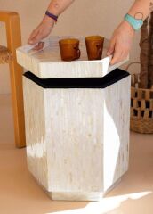 SEDEF YAN TABURE/SEHPA 38X33X47CM