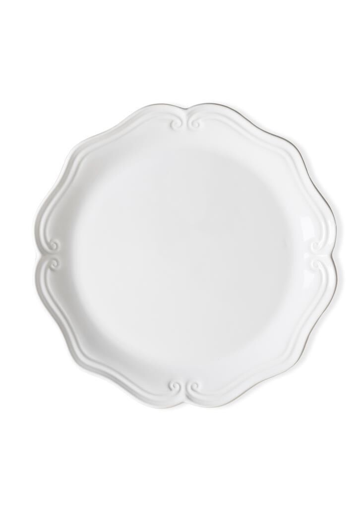 GRANDE BEYAZ AYAKLI SERVİS TABAK 33X12CM
