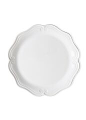 GRANDE BEYAZ AYAKLI SERVİS TABAK 33X12CM