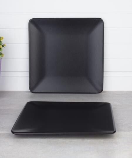 MAT SİYAH SERVİS TABAK